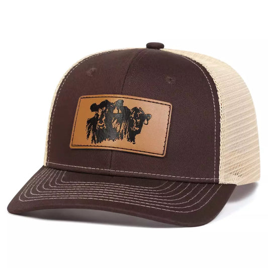 Black Bulls Trucker Cap - Casual Trucker Cap With Embroidered Logo And Mesh Back