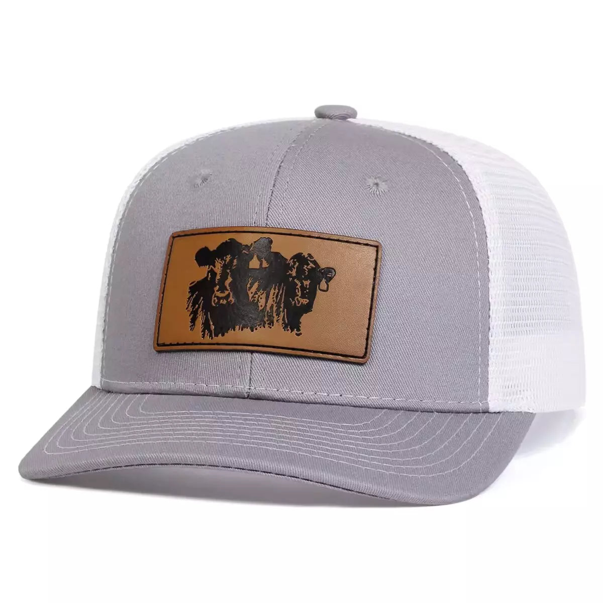 Black Bulls Trucker Cap - Casual Trucker Cap With Embroidered Logo And Mesh Back
