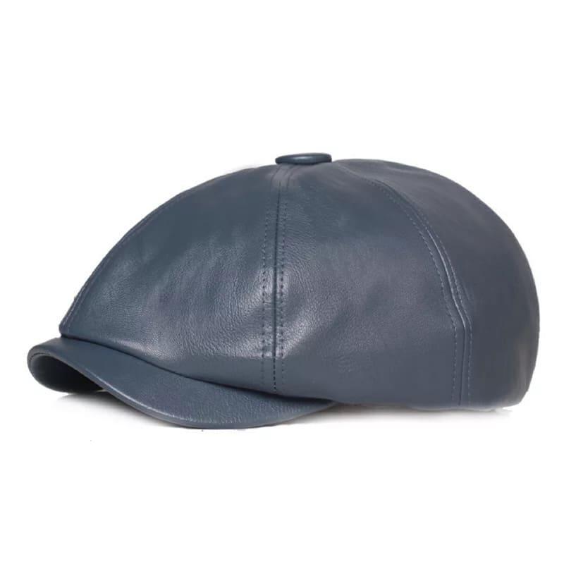 Blackpool Leather Newsboy Cap – Vegan Leather 8 Panel Classic Hat