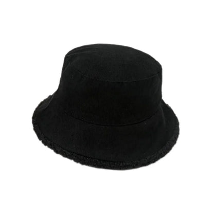 Blaine Winter Corduroy Bucket Hat - Warm Corduroy Hat With Inner Fur Lining For Cold Days
