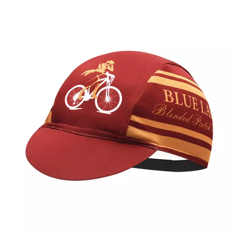 Blue Label Vintage Cycling Cap Breathable Acrylic Knit Lightweight Performance