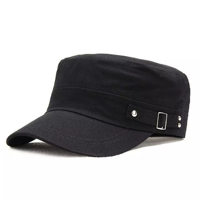 Bordeaux Cotton Army Cap – Military Cadet Style Hat