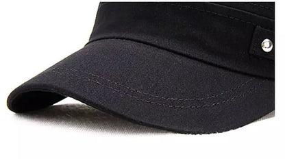 Bordeaux Cotton Army Cap – Military Cadet Style Hat