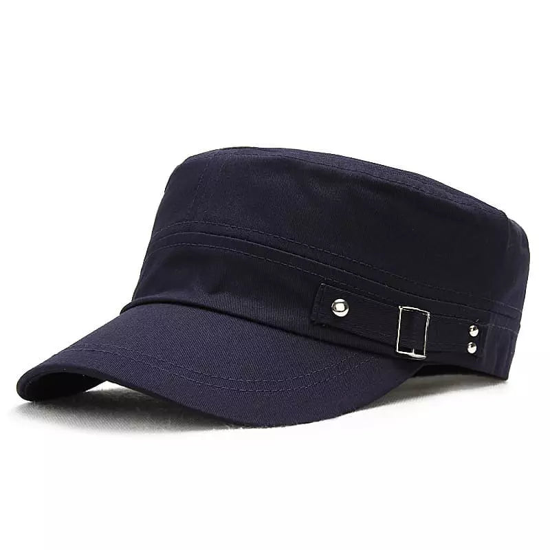 Bordeaux Cotton Army Cap – Military Cadet Style Hat