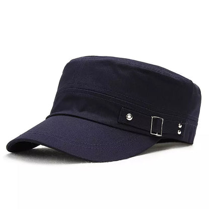 Bordeaux Cotton Army Cap – Military Cadet Style Hat