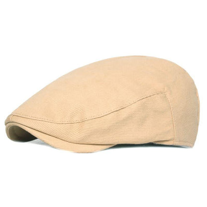 Bradford Plain Cotton Flat Cap - Classic and Versatile Cap for Casual Smart Looks