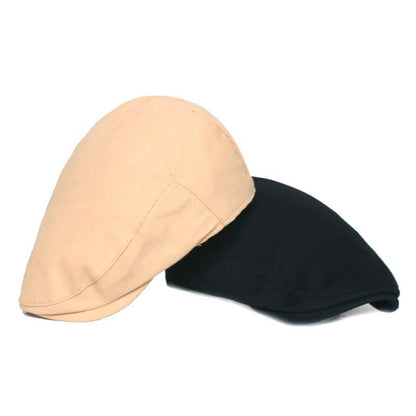 Bradford Plain Cotton Flat Cap - Classic and Versatile Cap for Casual Smart Looks