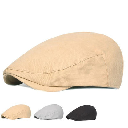 Bradford Plain Cotton Flat Cap - Classic and Versatile Cap for Casual Smart Looks