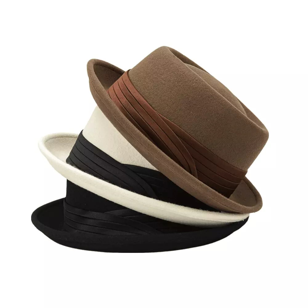 Bremen Wool Porkpie Hat - Timeless Wool Porkpie Hat for Smart Casual Style Refined Look