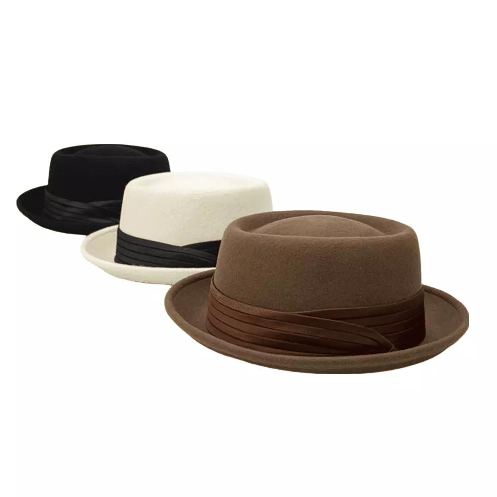 Bremen Wool Porkpie Hat - Timeless Wool Porkpie Hat for Smart Casual Style Refined Look