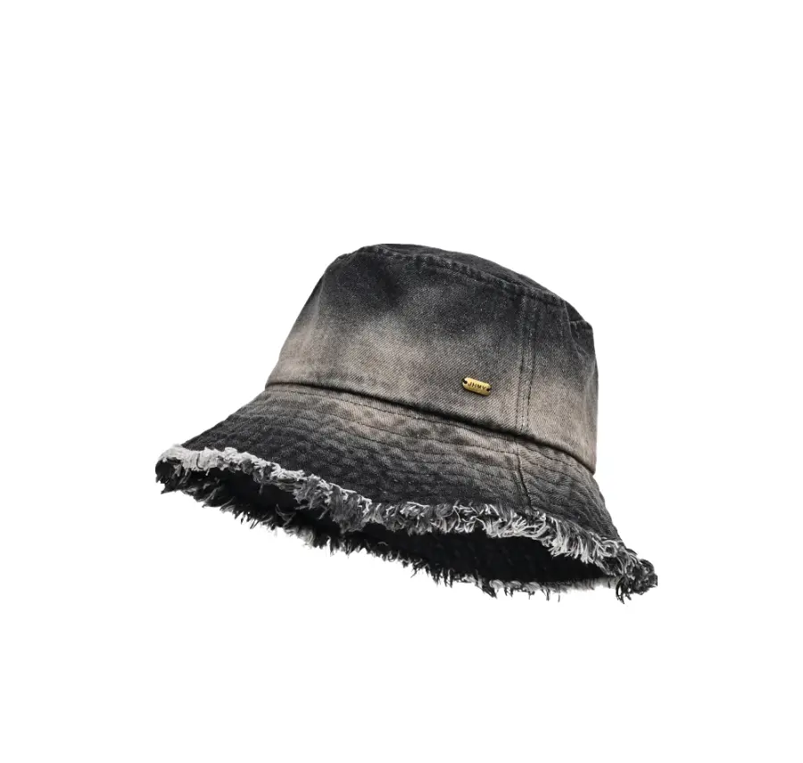 Brookland Faded Denim Bucket Hat - Casual Denim Accessory