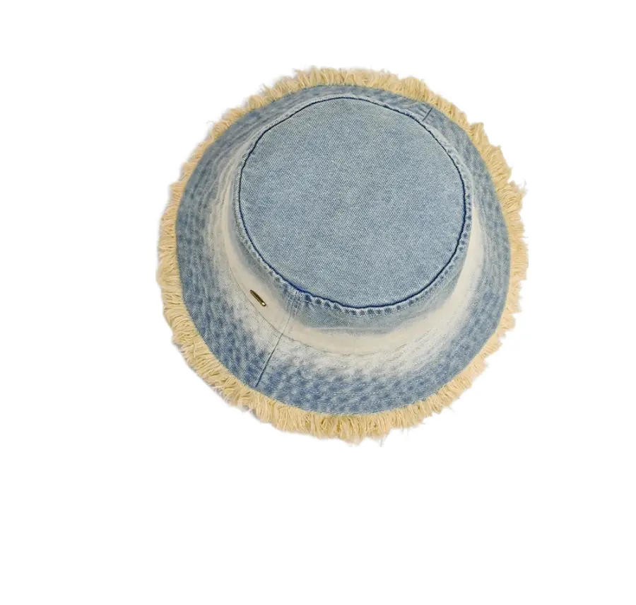 Brookland Faded Denim Bucket Hat - Casual Denim Accessory