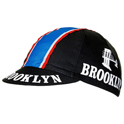 Brooklyn Team Cycling Hat City Style Performance Acrylic Elastic Fit 52 To 62 Cm