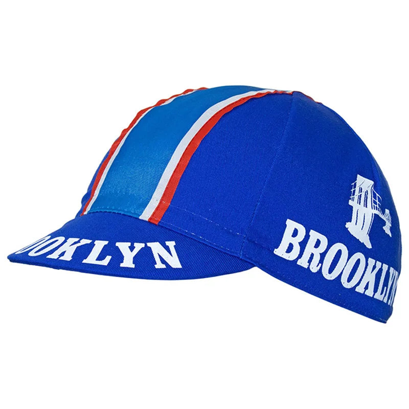 Brooklyn Team Cycling Hat City Style Performance Acrylic Elastic Fit 52 To 62 Cm