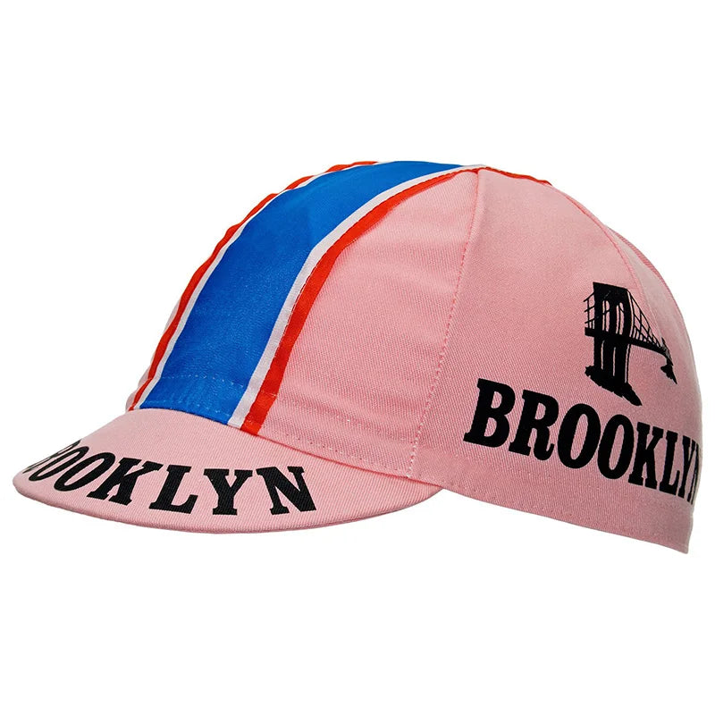 Brooklyn Team Cycling Hat City Style Performance Acrylic Elastic Fit 52 To 62 Cm