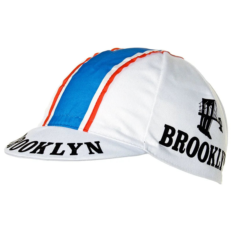 Brooklyn Team Cycling Hat City Style Performance Acrylic Elastic Fit 52 To 62 Cm