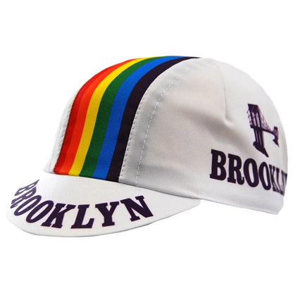Brooklyn Team Cycling Hat City Style Performance Acrylic Elastic Fit 52 To 62 Cm