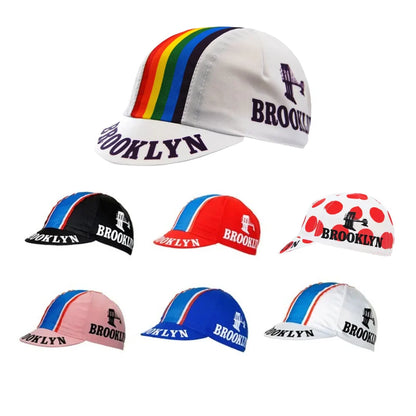 Brooklyn Team Cycling Hat City Style Performance Acrylic Elastic Fit 52 To 62 Cm