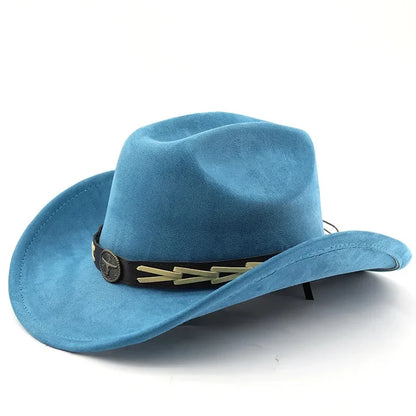 Bullhead Suede Cowboy Hat – Vegan Western Style Adjustable Hat