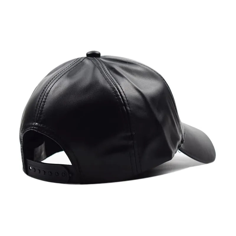 Burbank Vegan Leather Baseball Cap – Adjustable Casual Streetwear Cap