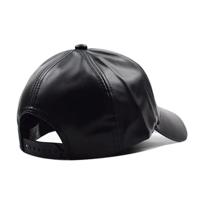 Burbank Vegan Leather Baseball Cap – Adjustable Casual Streetwear Cap