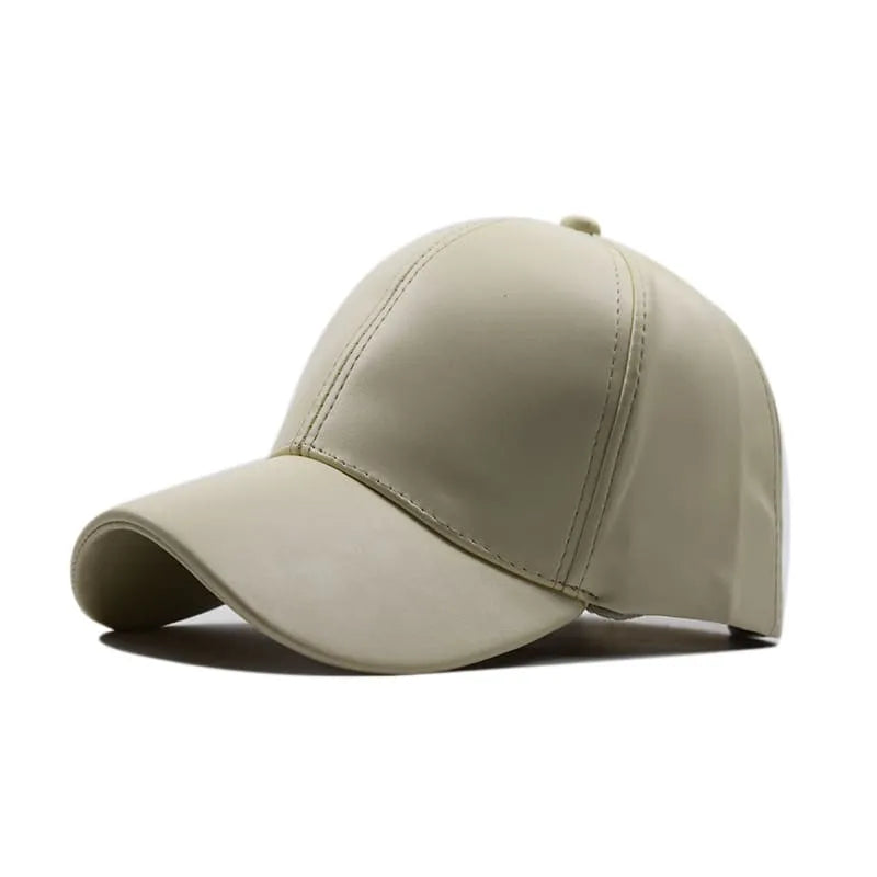 Burbank Vegan Leather Baseball Cap – Adjustable Casual Streetwear Cap