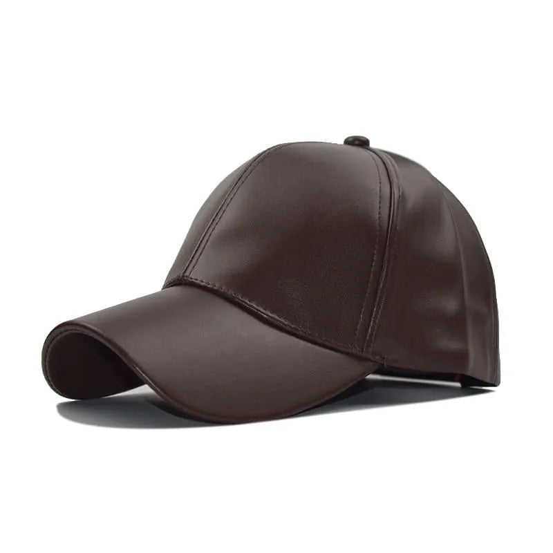 Burbank Vegan Leather Baseball Cap – Adjustable Casual Streetwear Cap