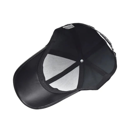 Burbank Vegan Leather Baseball Cap – Adjustable Casual Streetwear Cap