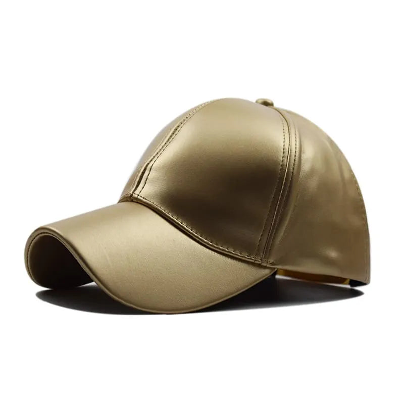 Burbank Vegan Leather Baseball Cap – Adjustable Casual Streetwear Cap
