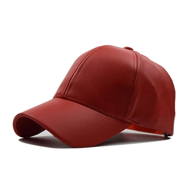 Burbank Vegan Leather Baseball Cap – Adjustable Casual Streetwear Cap