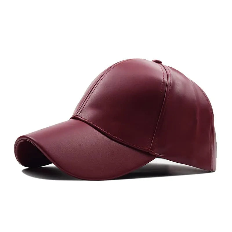Burbank Vegan Leather Baseball Cap – Adjustable Casual Streetwear Cap