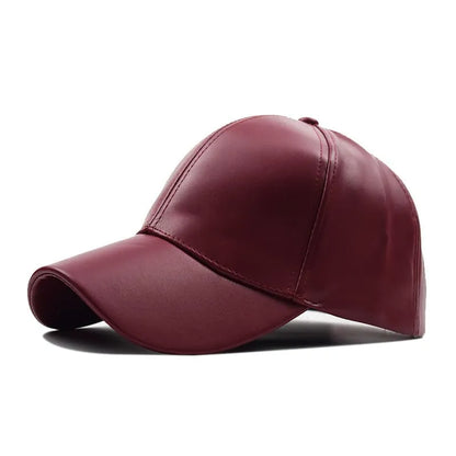 Burbank Vegan Leather Baseball Cap – Adjustable Casual Streetwear Cap