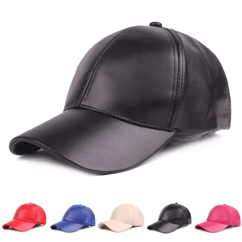 Burbank Vegan Leather Baseball Cap – Adjustable Casual Streetwear Cap