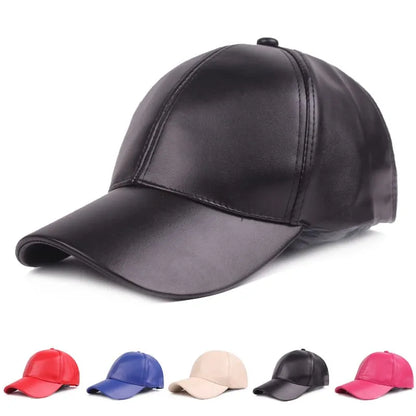 Burbank Vegan Leather Baseball Cap – Adjustable Casual Streetwear Cap