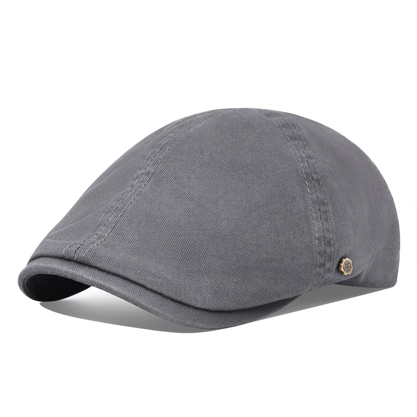 Cabbie 6 Panel Cotton Flat Cap – Classic Ivy Driving Hat