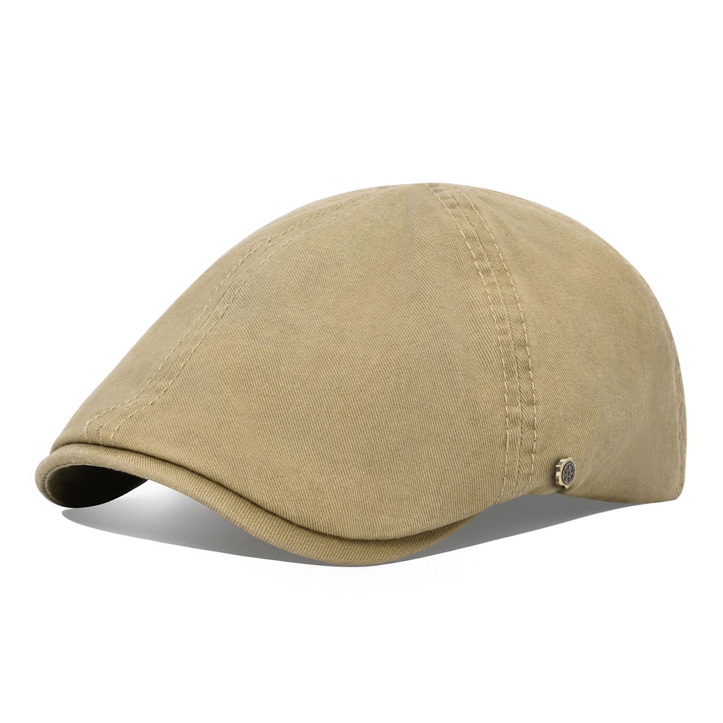 Cabbie 6 Panel Cotton Flat Cap – Classic Ivy Driving Hat