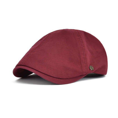 Cabbie 6 Panel Cotton Flat Cap – Classic Ivy Driving Hat