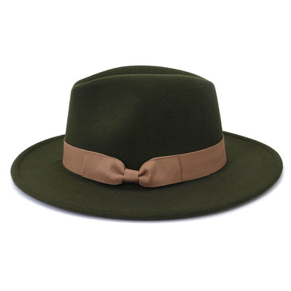 Calgary Ribbon Fedora Hat – Classic Cotton Structured Hat
