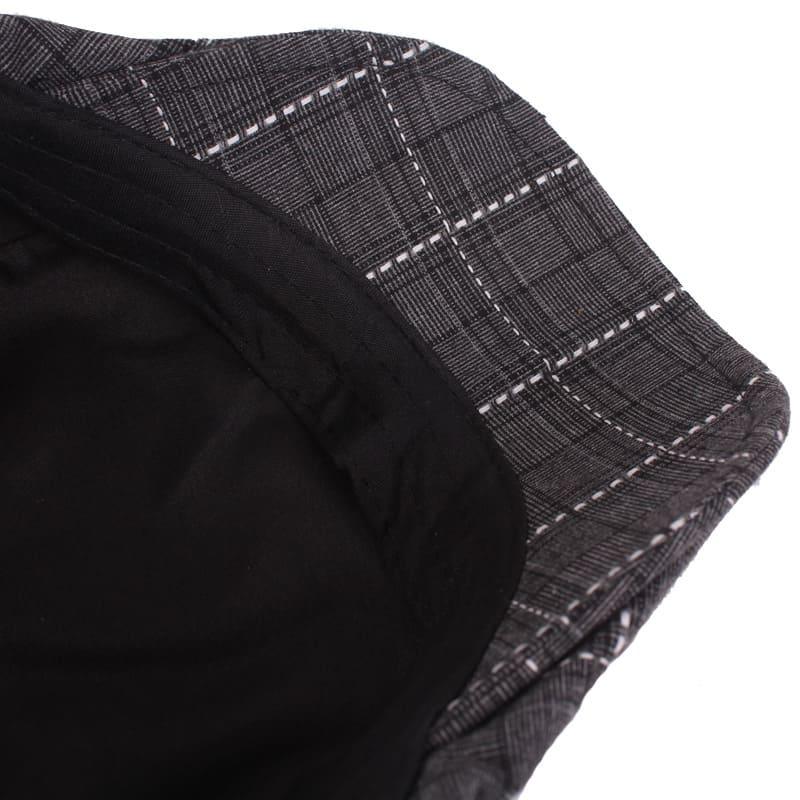 Campbell Plaid Cotton Flat Cap - Classic Plaid Styling For Casual Smart Versatility