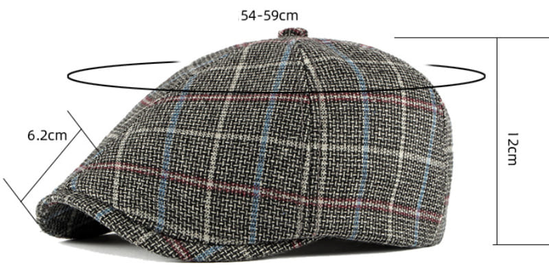 Carberry Plaid 6-Panels Cap - Timeless Plaid Six Panel Cap For Daily Use And Casual Style