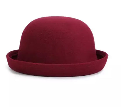Carcasonne Vintage Bowler Hat Cotton Acrylic Blend With Timeless Style
