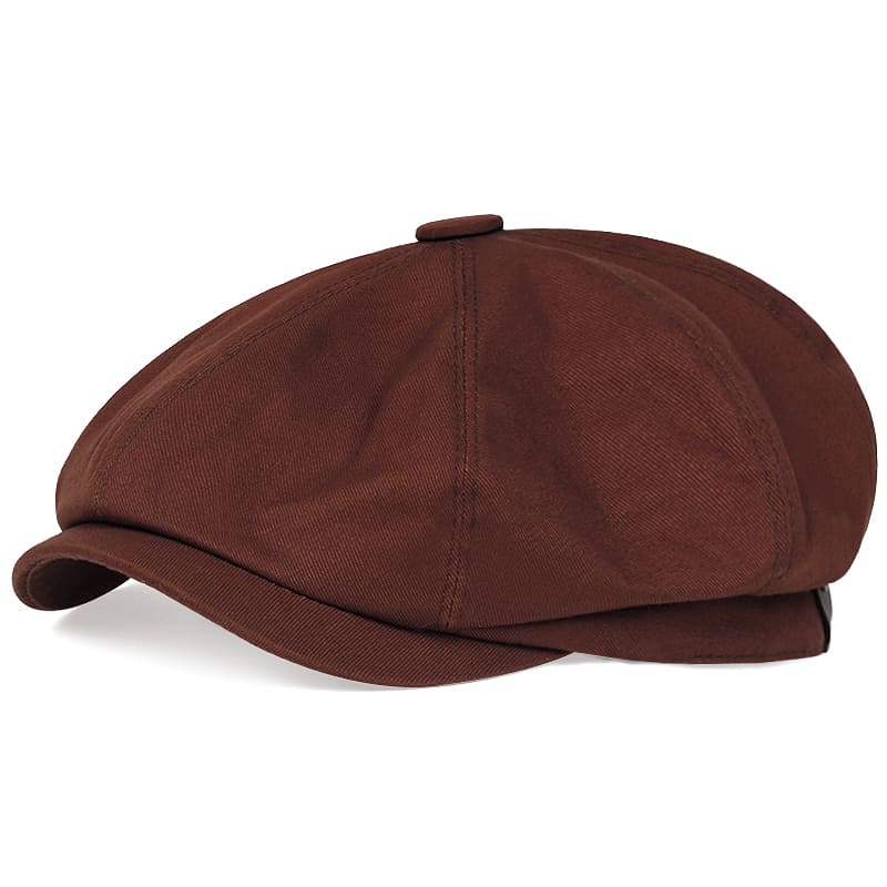 Cardiff Classic Newsboy Cap – Plain Cotton Flat Cap