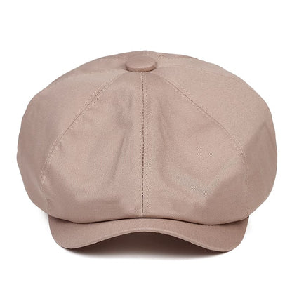 Cardiff Classic Newsboy Cap – Plain Cotton Flat Cap