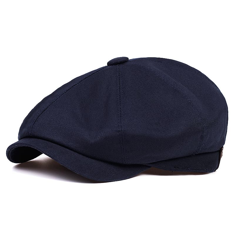 Cardiff Classic Newsboy Cap – Plain Cotton Flat Cap