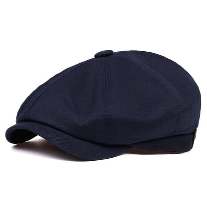 Cardiff Classic Newsboy Cap – Plain Cotton Flat Cap