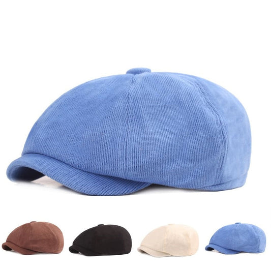 Carrick Corduroy Newsboy Cap - Classic Corduroy Cap With Timeless Casual Style For All
