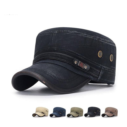 Carson Washed Cotton Army Cap - Timeless Military Style For Everyday Use Durable Cotton