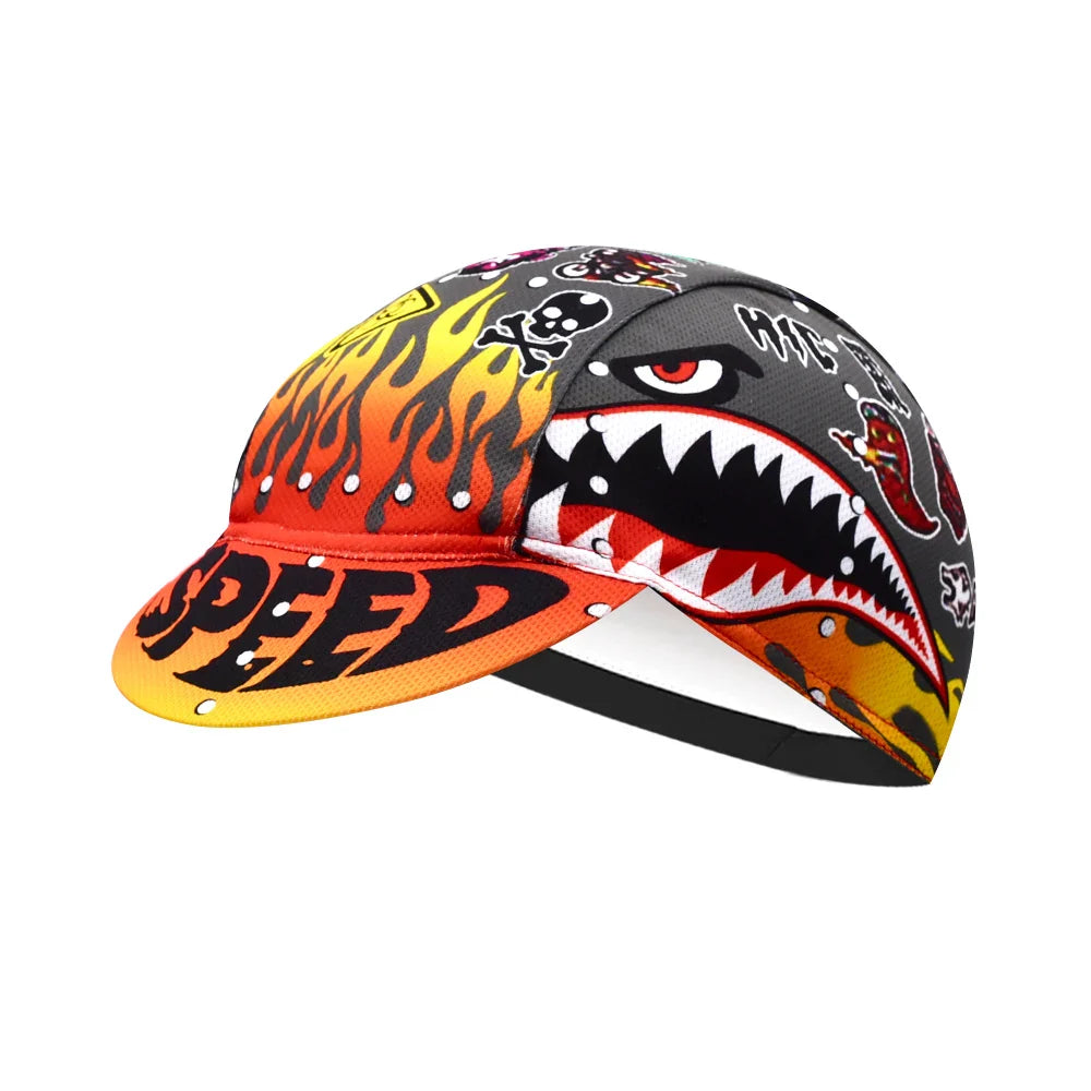 Cartoon Monsters Cycling Cap Lightweight Acrylic Riding Hat for Cyclists