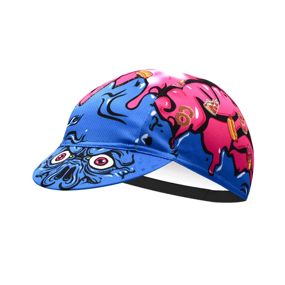 Cartoon Monsters Cycling Cap Lightweight Acrylic Riding Hat for Cyclists