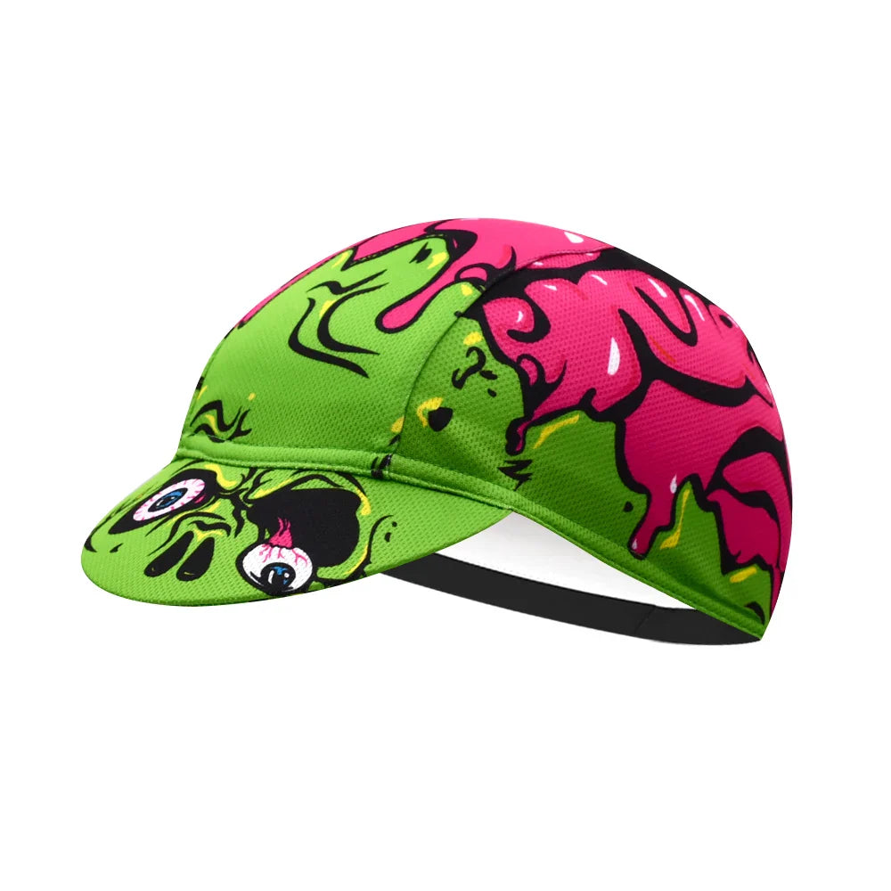 Cartoon Monsters Cycling Cap Lightweight Acrylic Riding Hat for Cyclists